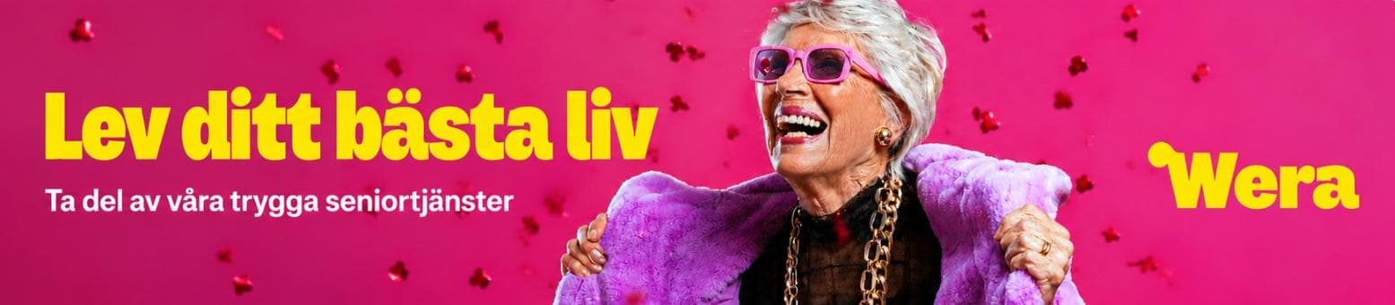 Wera: Lev ditt bästa liv. Ta del av våra trygga seniortjänster